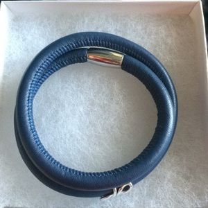 BRAND NEW: Leather & Stainless Steel Bracelet